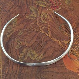 Sterling 925 wide  & solid choker